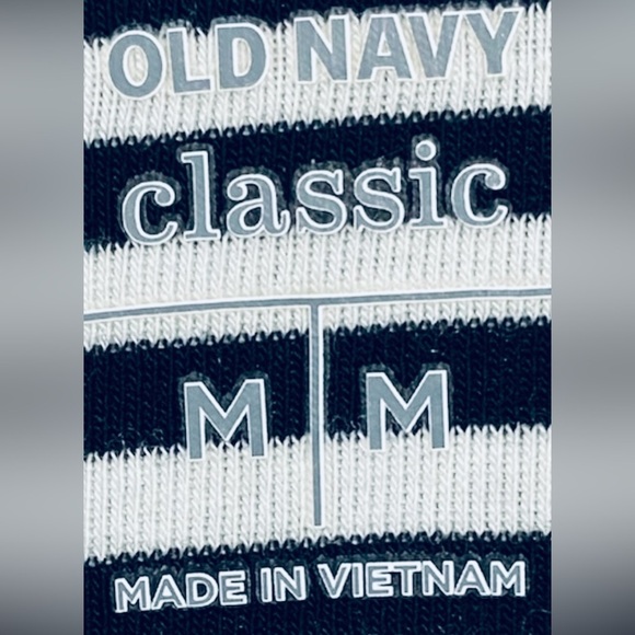 NWOT, Old Navy, 3/4 Sleeve Top, Medium, Black & White - Picture 6 of 8